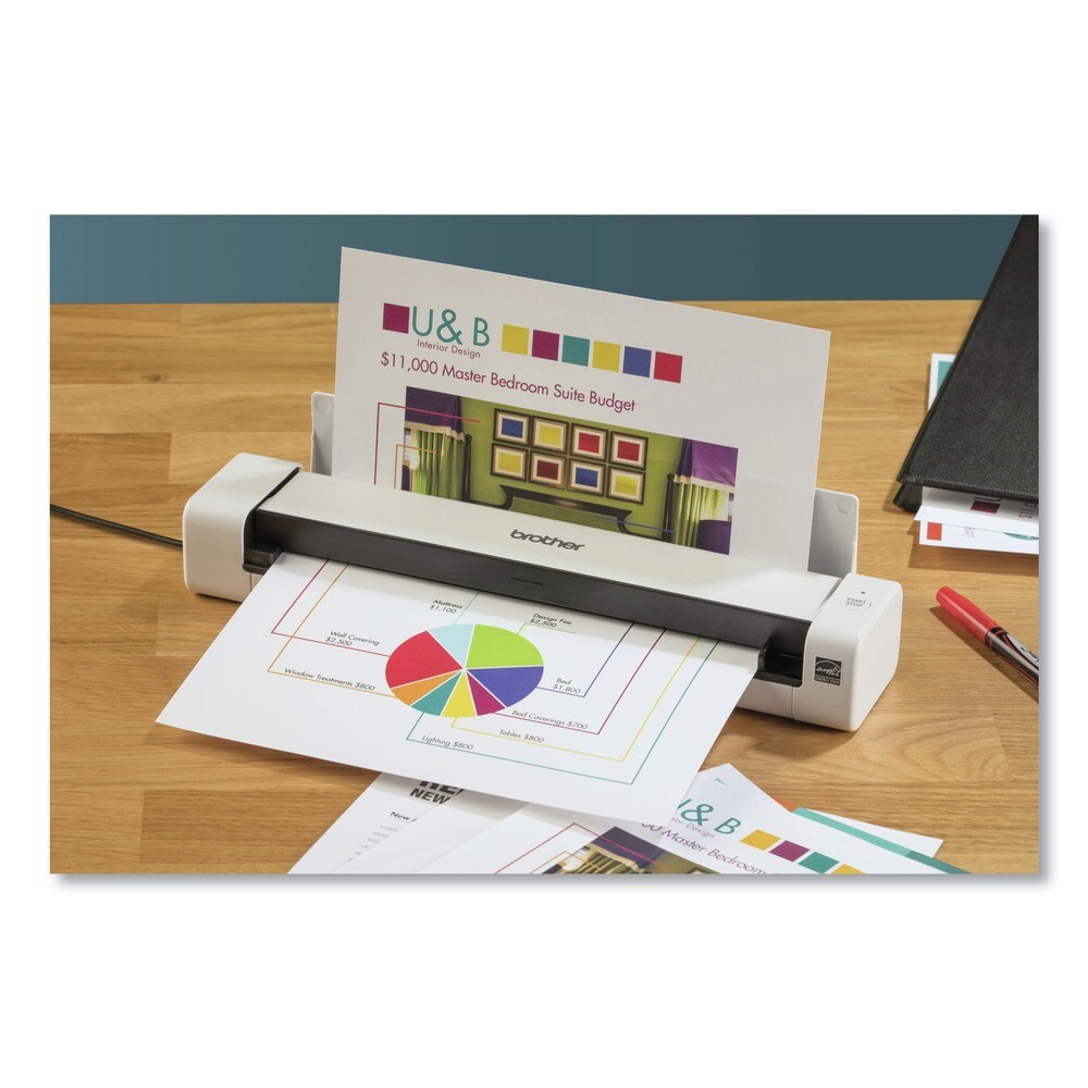 Boardwalk DS740D 600 DPI Optical Res Duplex Compact Mobile Doc Scanner New