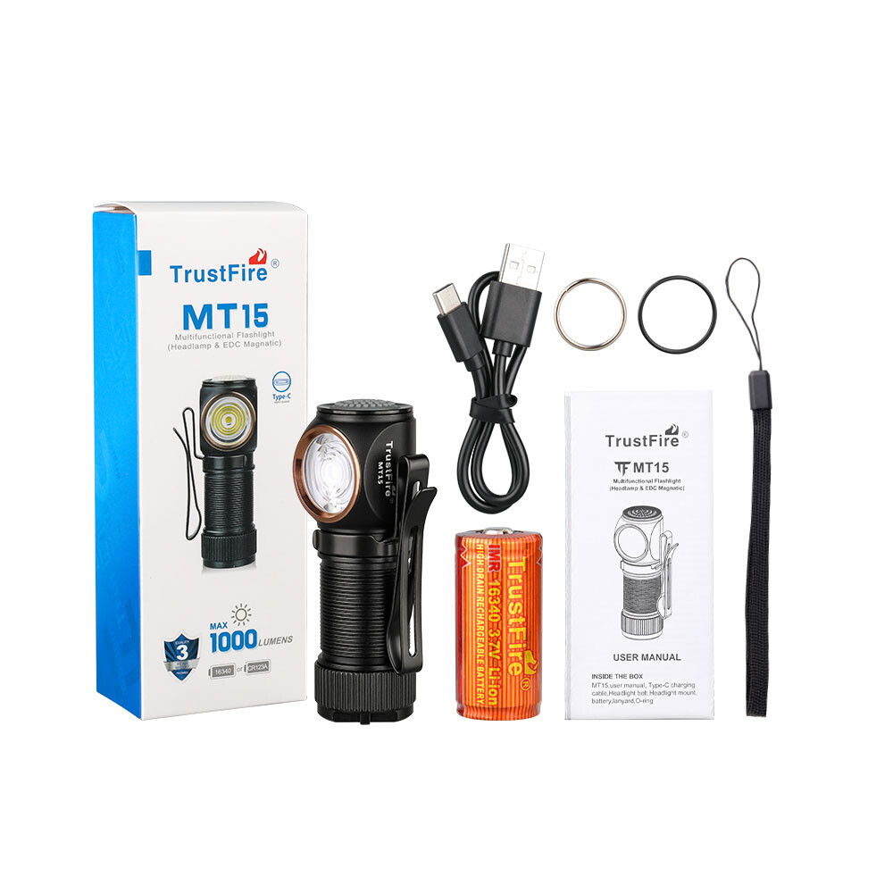 Trustfire 1000LM Rechargeable LED Headlamp Headlight LED Flashlight US