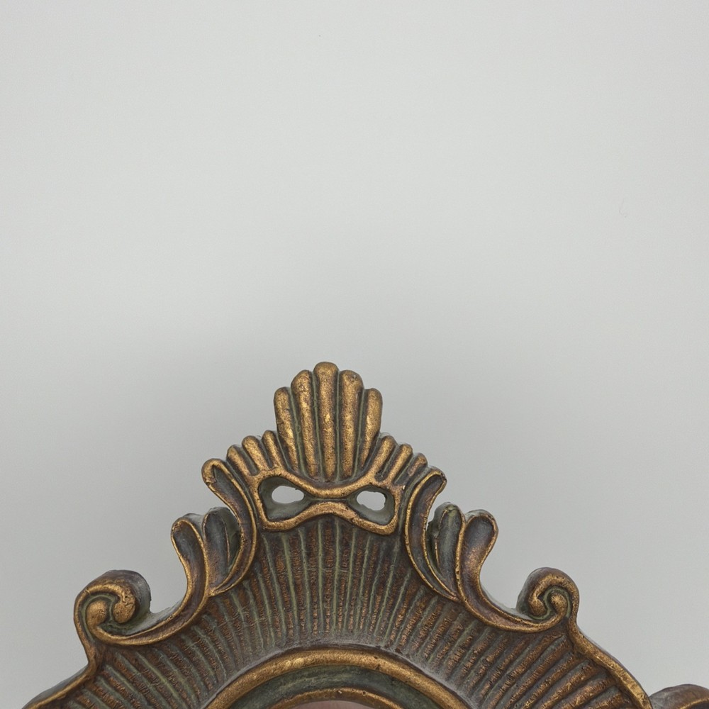 Vintage Handcarved Style Small Composite Resin Wall Mirror