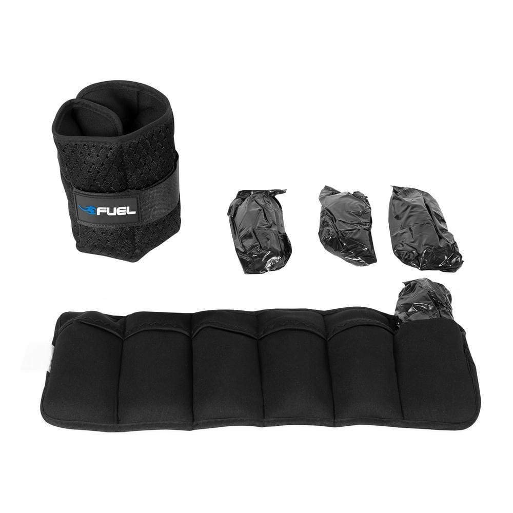 Adjustable Neoprene Ankle/Wrist Weights 5lb Total - Muscle & Stamina Boost