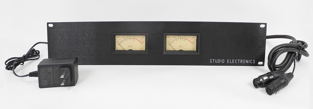 Studio Electronics Rack Mount Dual VU Meter Panel +4 Balanced XLR Inputs