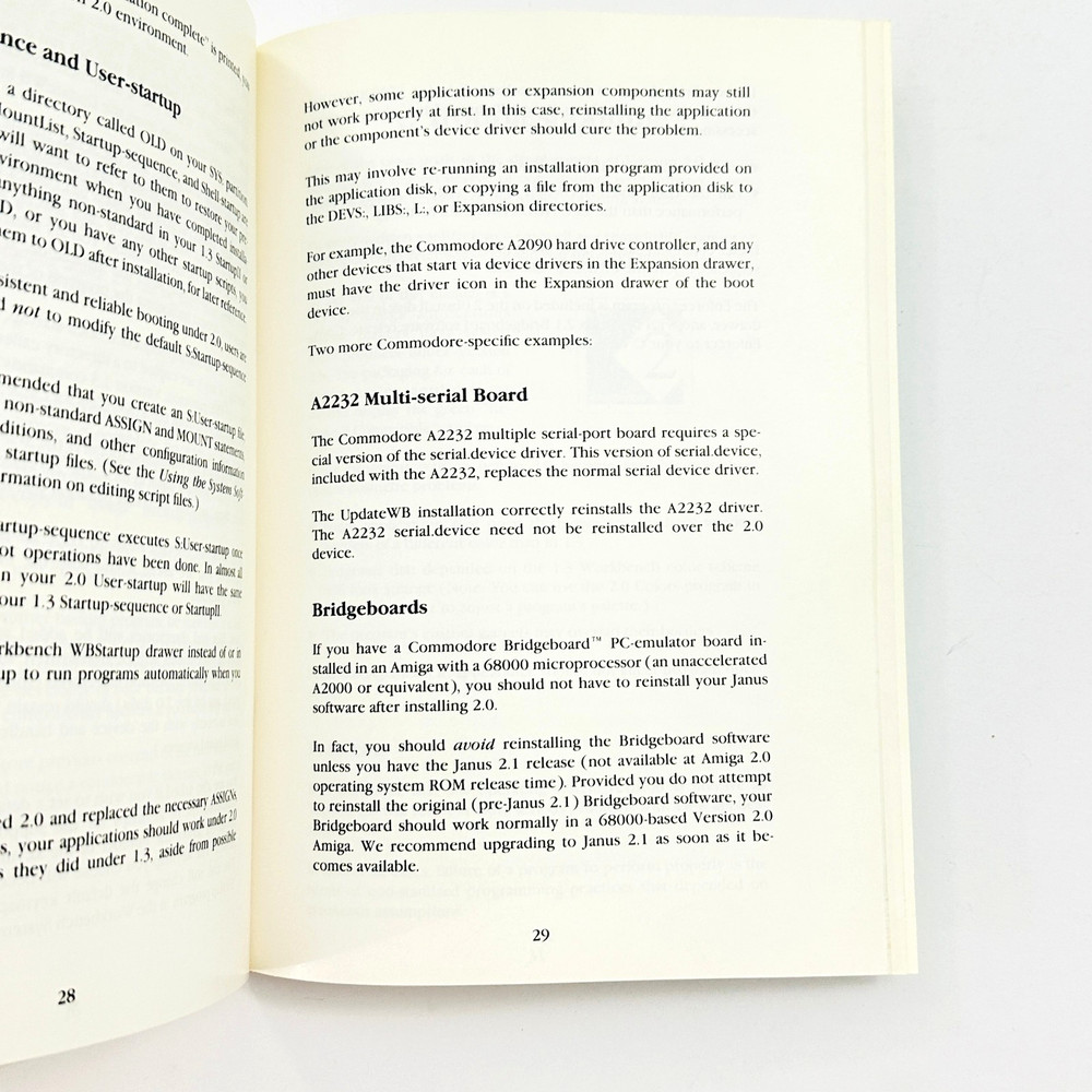Commodore Amiga Release 2 Getting Started Manual 1991