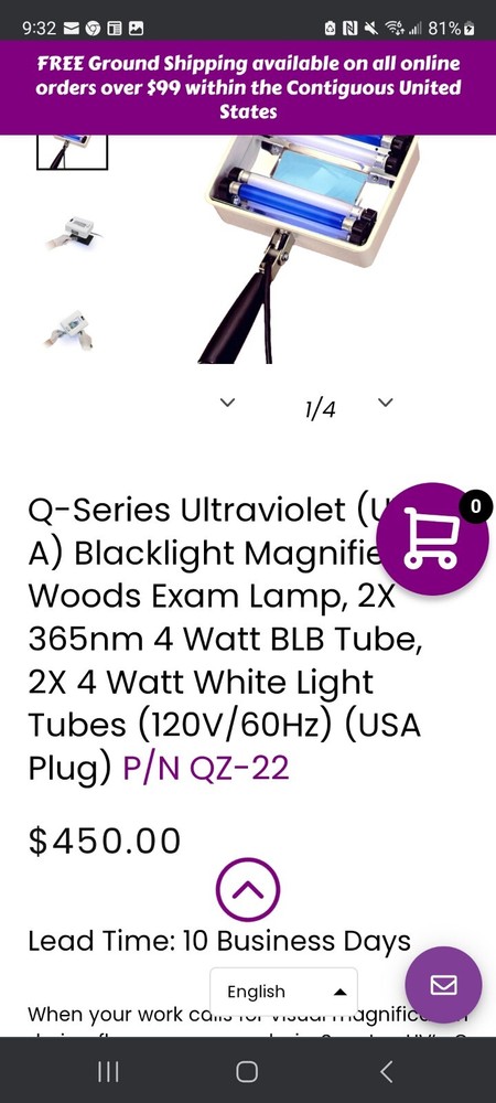 Spectroline Q-Series Ultraviolet Light Lamp