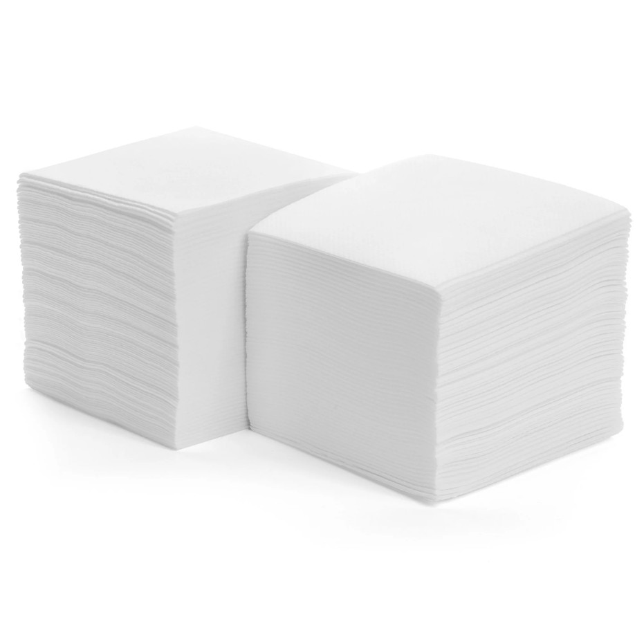 2000 Sheets Mini Square Tissue 1 Ply White Soft Napkins Disposable Serviettes