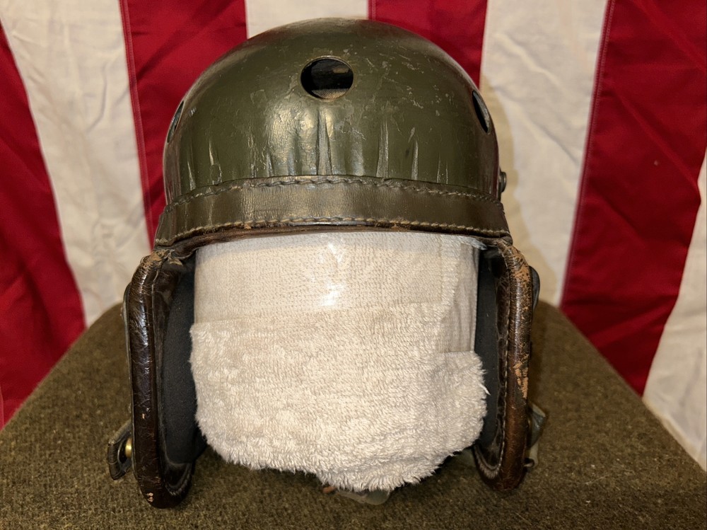 Authentic WW2 Belgian Tanker Helmet