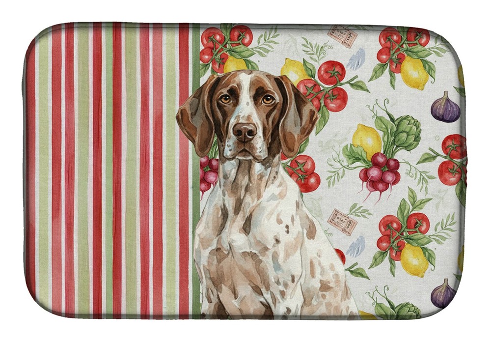 Caroline's Treasures German Shorthaired Pointer Vegetables Dish Drying Mat