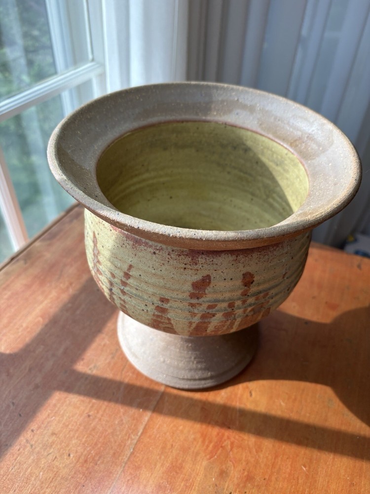 Studio Pottery Planter Artist Signed