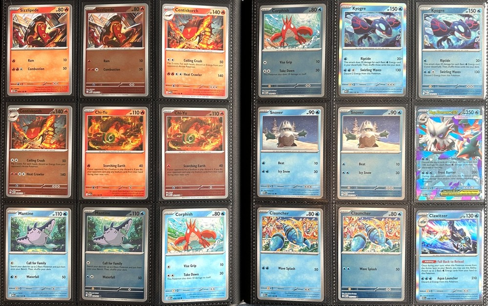 Mega Evolution Pokemon TCG Base Set with Reverse & EX - 254 Cards with Binder