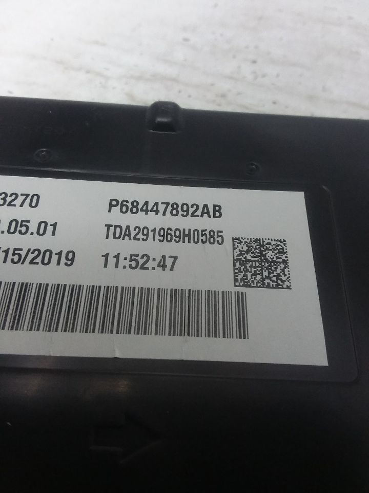 Temperature Control Module Front Fits 20 PACIFICA 68447892AB