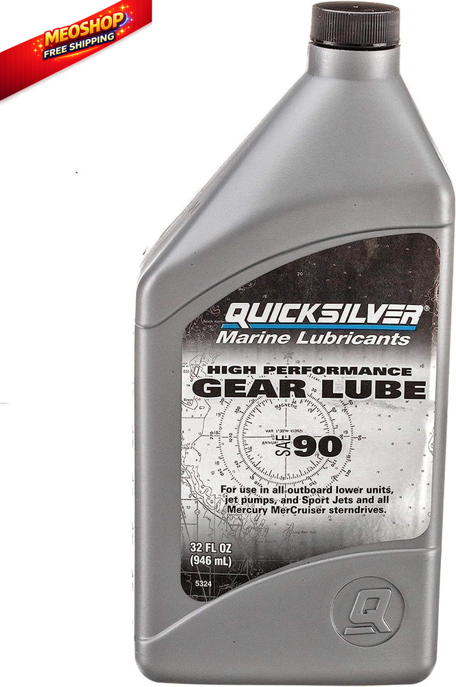 Quicksilver SAE 90 High Performance Gear Lube for 32 oz, Unspecified