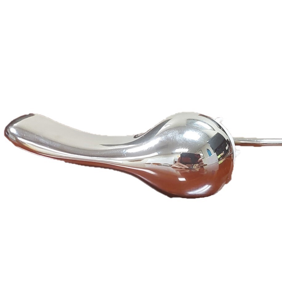 3-inch Front Mounted Flush Handle, Chrome (7.5-inch steel rod)