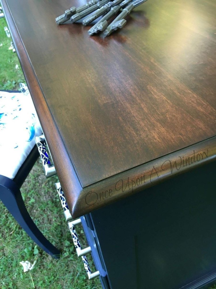 3" Crystal Lace Bar Pull Satin Nickel & Blue