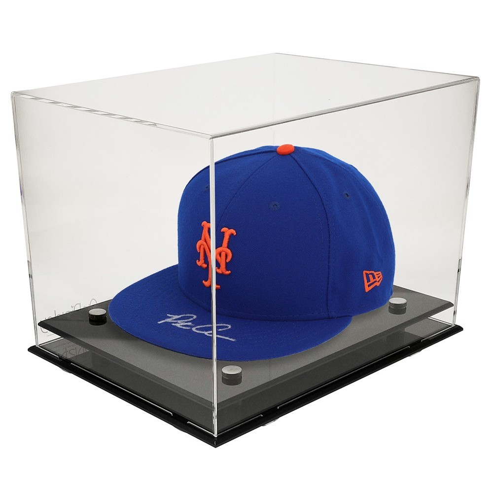 Deluxe Acrylic Hat Display Case with UV Protection – Black Base