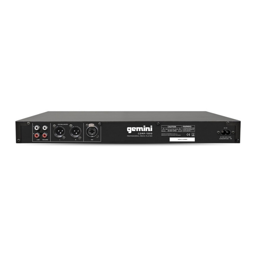GEMINI CDMP-1500 Rackmount Pitch Control Media Player
