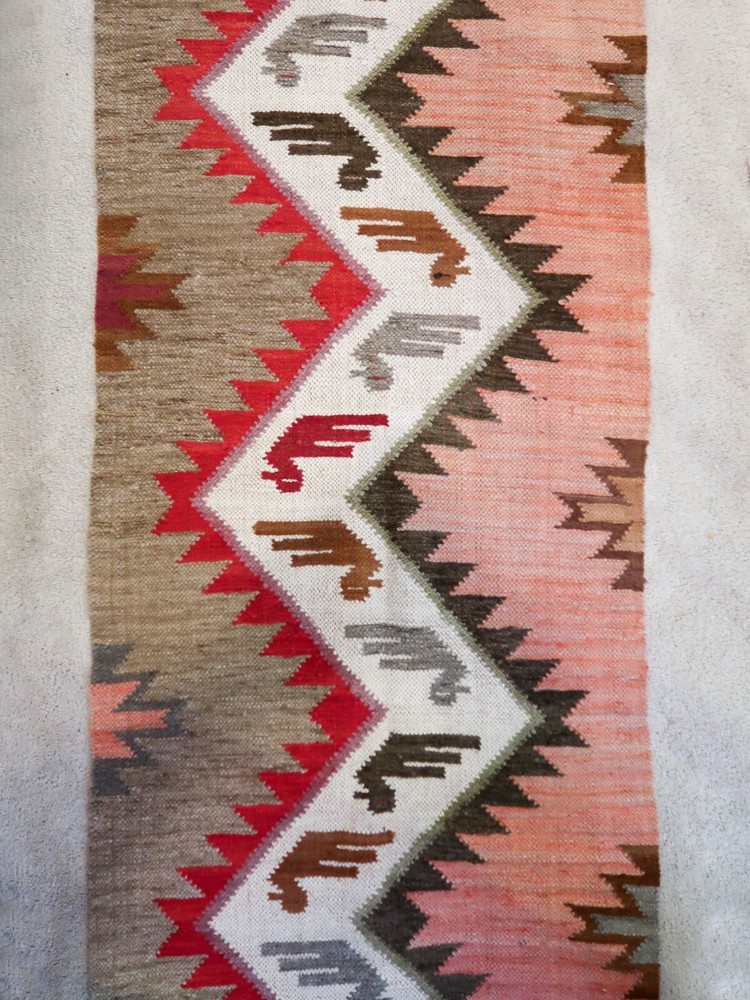 Peruvian Art Rug / Blanket 57" x 22"