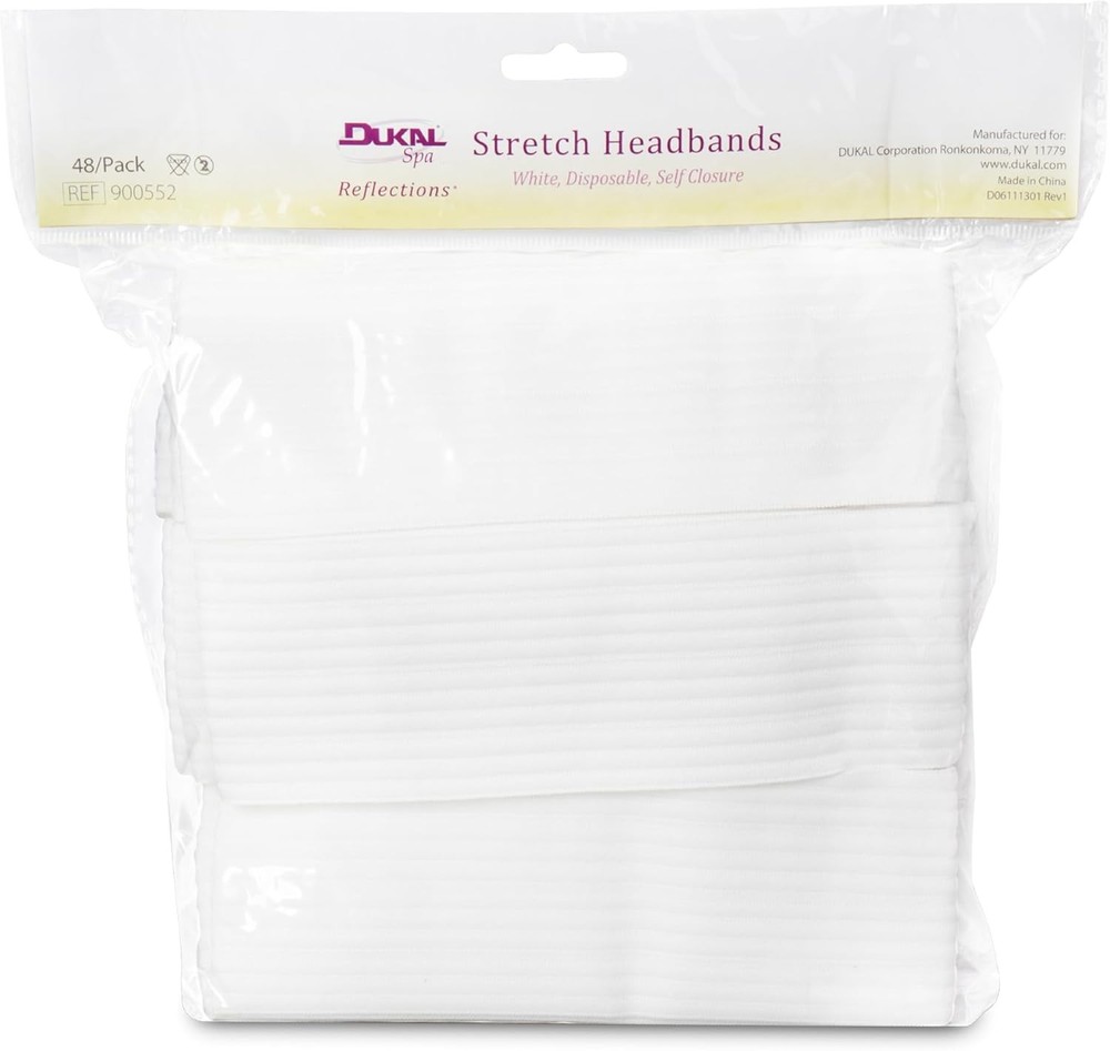 Disposable Stretchable Headband with Closure, 48 Ct.