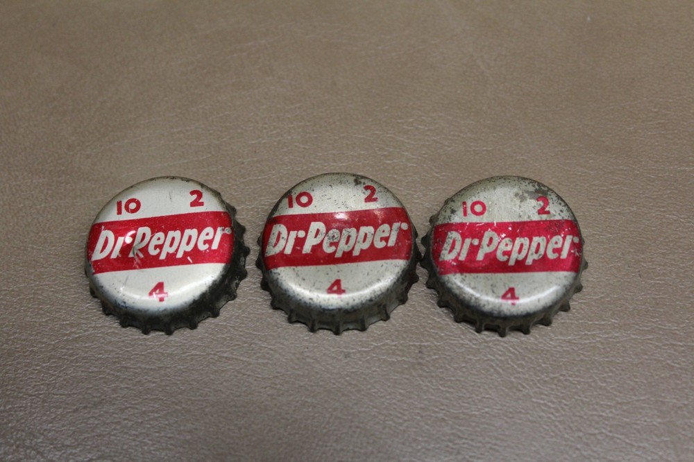 Vintage Dr Pepper 10-2-4 Bottle cap bundle