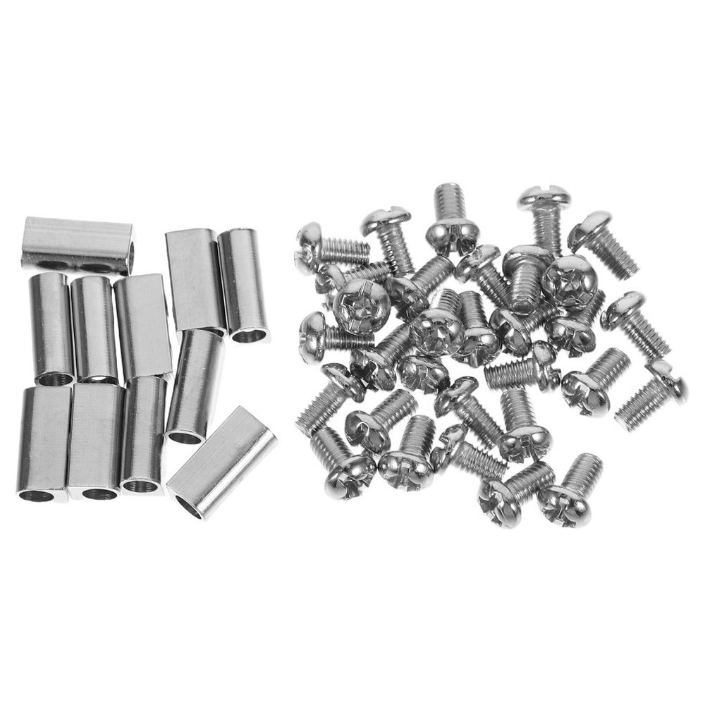 30 Pcs Light Hanging Clips Wire Rope Double Hole Clamp Cable Fastener