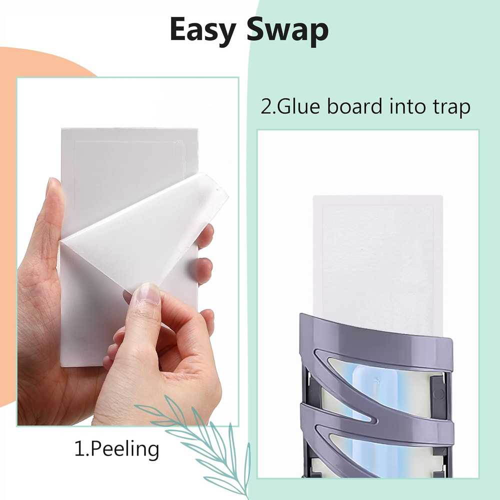 20 Pack Replacement Fly Glue Boards, Compatible with Gardner Flyweb Fly Classic