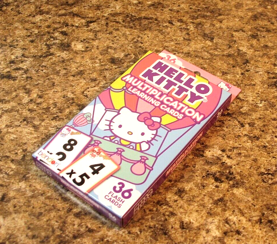Hello Kitty Multiplication Flash Learning Cards NEW