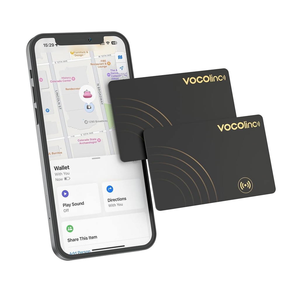VOCOlinc Smart Bluetooth Tracker 1 Pack, Key Finder Compatible with Apple Fin...