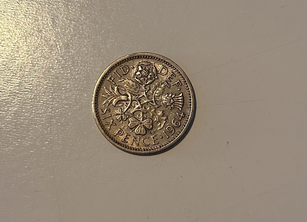 1964 Sixpence Coin