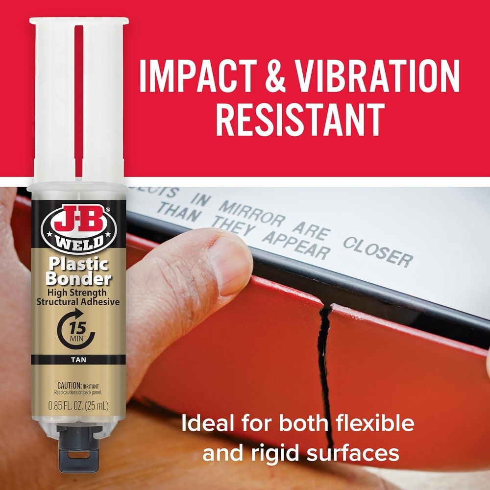 J-B Weld Plastic Bonder 25ml Structural Adhesive Tan