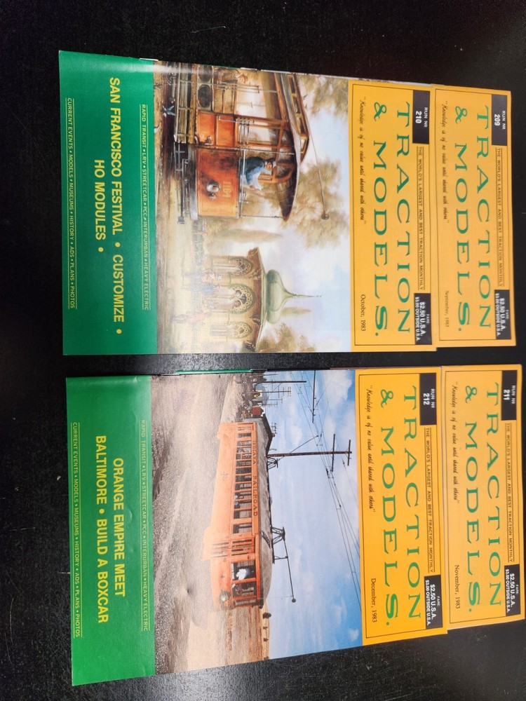 4 Issues of 1983 Traction & Models - Model Railroads