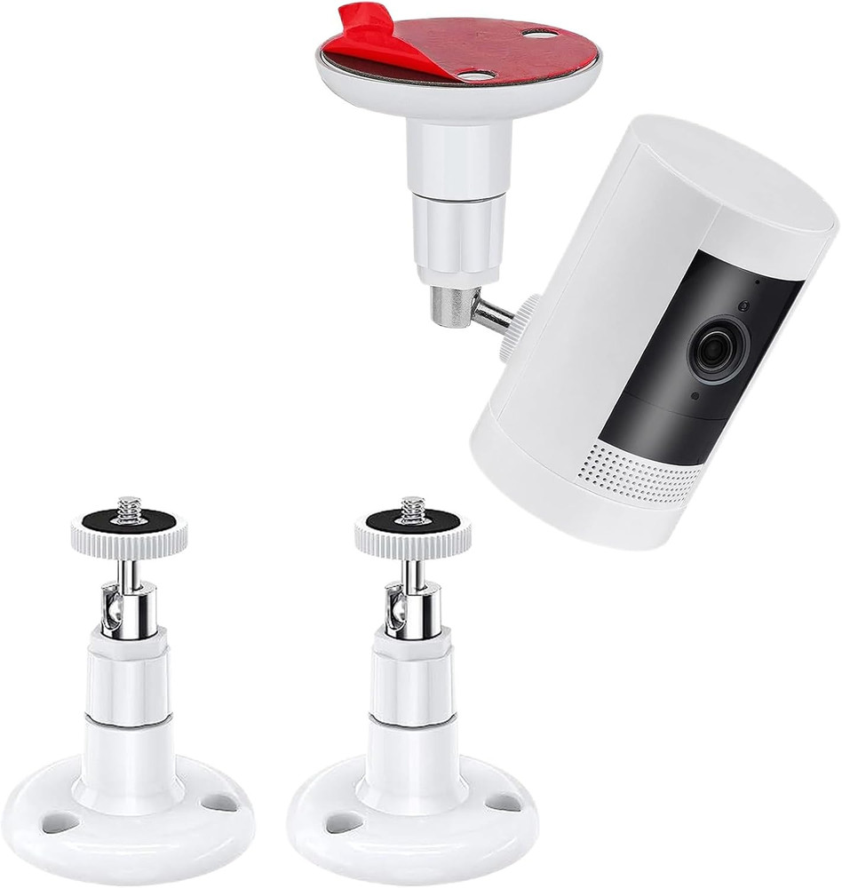 2Pack Adjustable Security Wall Mount For Ring Camera&Stick Up Cam Battery Indoor