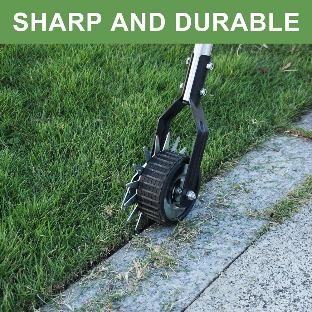Wheel Rotary Edger Rotary Shear Sidewalk Manual Lawn Edger 3 Sections Handle