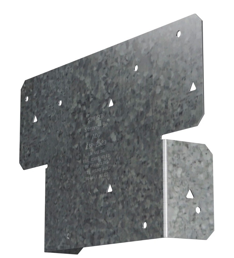 Simpson AC6Z Adjustable Post Cap For 6X Beam - ZMAX / Fasteners Plus