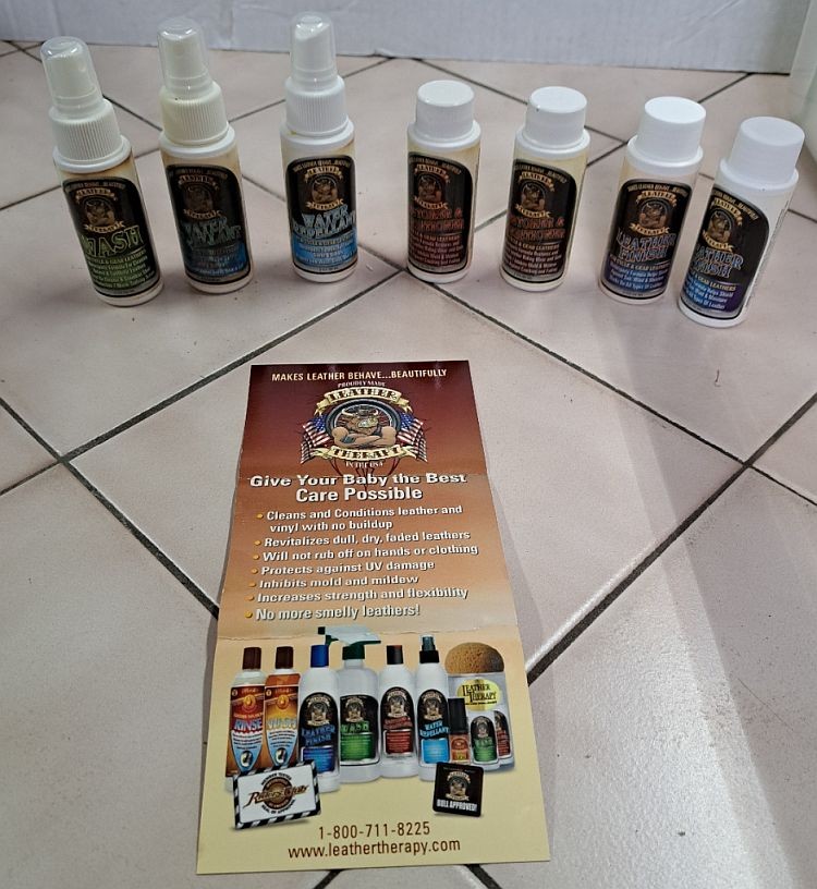 7 Bottles Leather Therapy Conditioning Kit