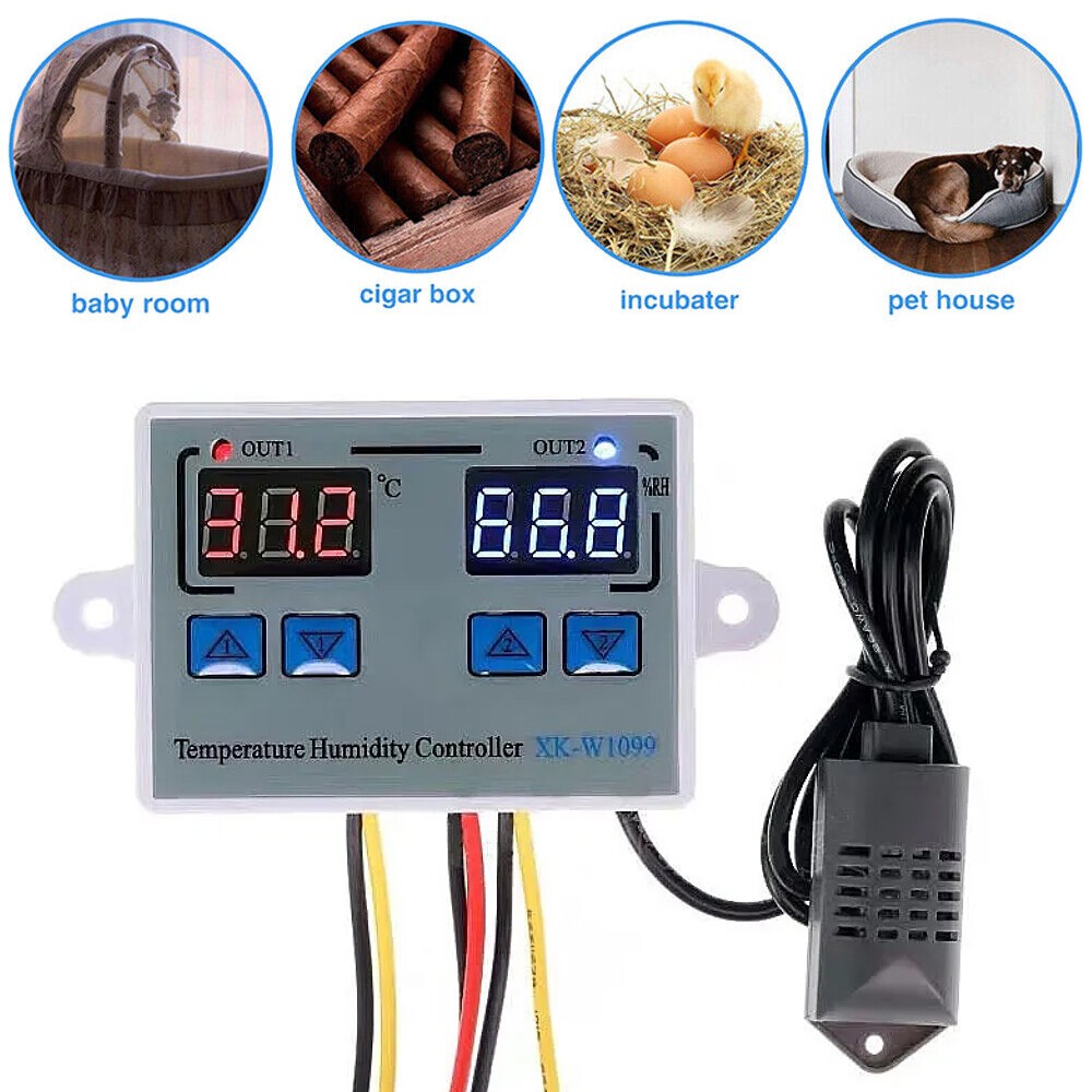 for W1099 digital controller for precise temperature and humidity control