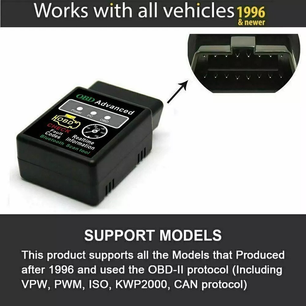 Automotive Code Reader OBD2 Scanner Car Check Engine Fault Diagnostic Tools