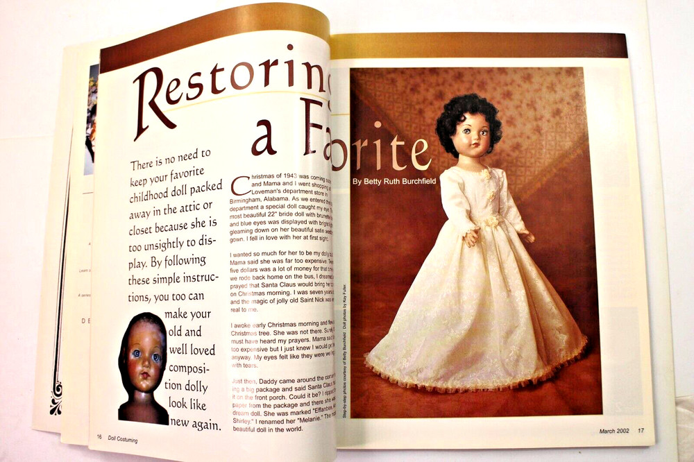 Doll Costuming with Patterns March 2002
