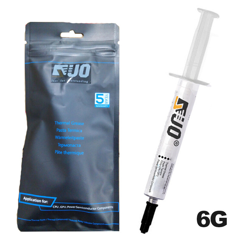 6GRAM SILVER COOLING High Performance Thermal Grease Compound Paste Syringe