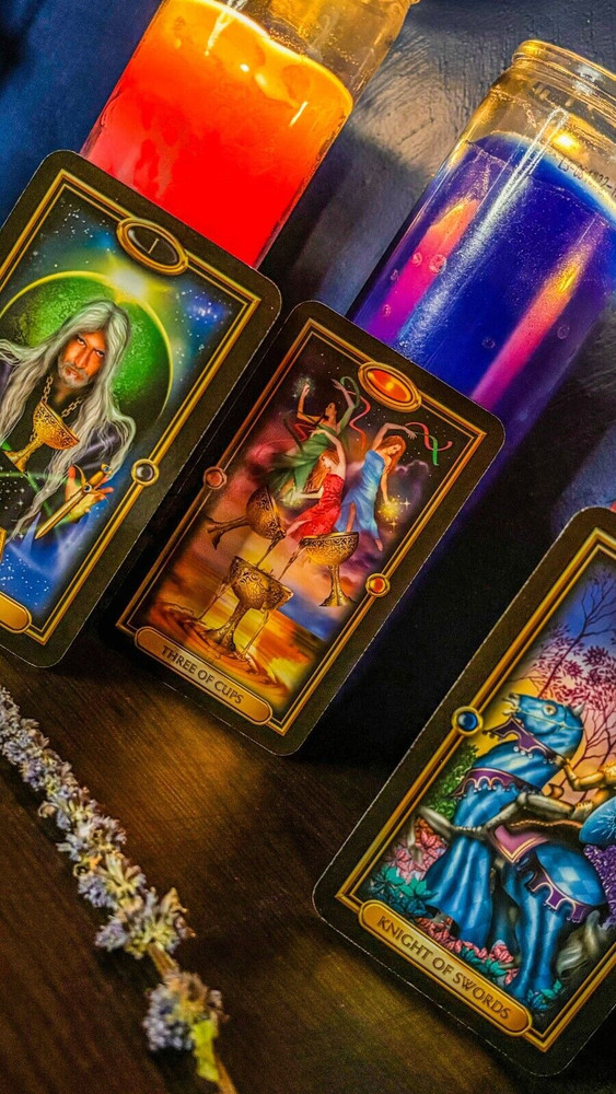 SAME DAY PERSONAL DEVELOPMENT SELF HELP 3 CARD ESOTERIC READING (GILDED TAROT)