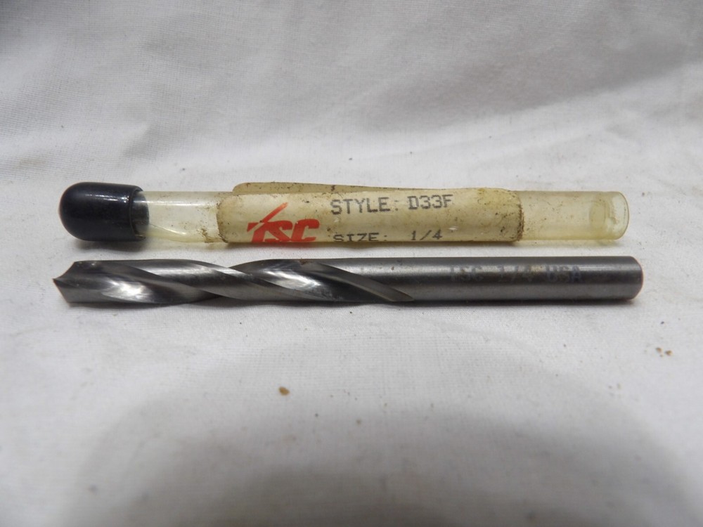 TSC Carbide D33F Solid Carbide Drill Bit 1/4"