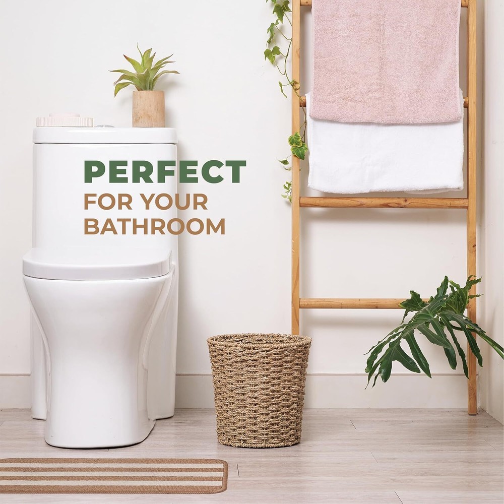 2-Pack Seagrass Waste Basket