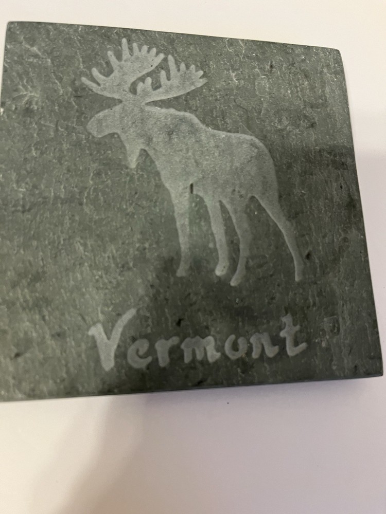 Slate Stone Vermont Engraved Tile