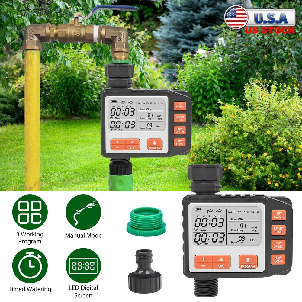 Automatic Sprinkler Timer Watering System Irrigation Timer House Faucet Timer US