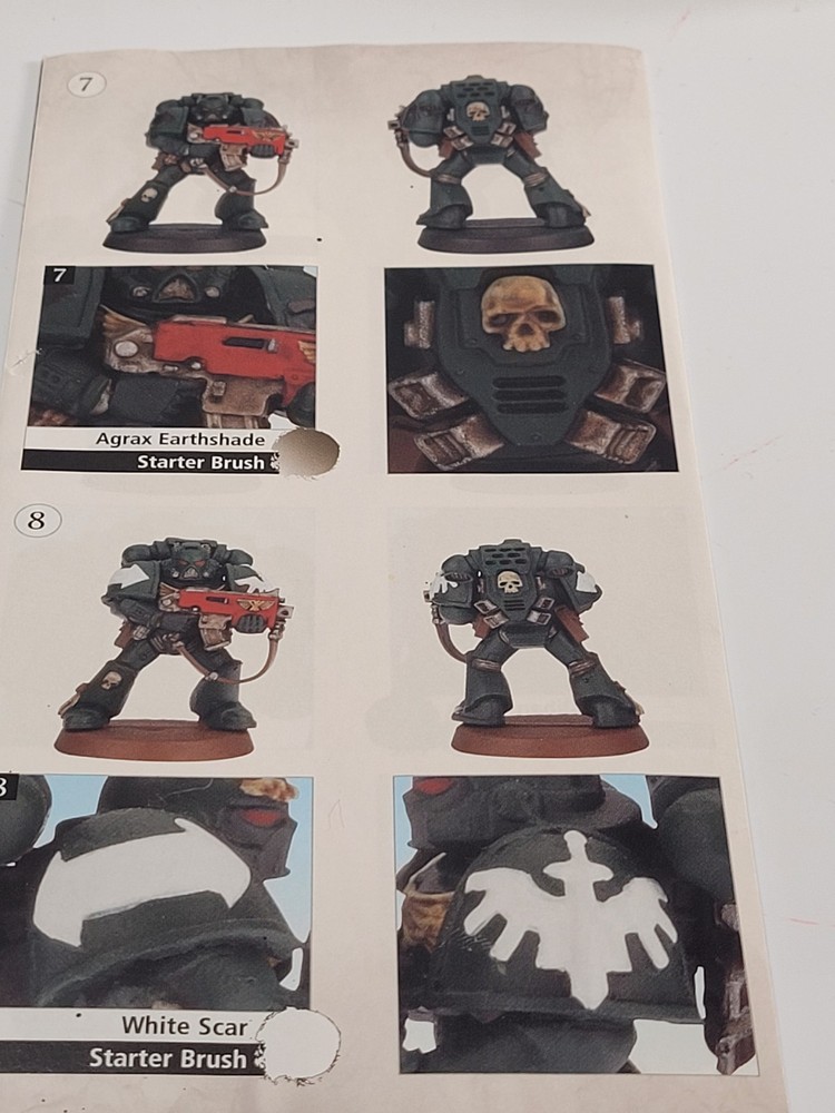 Games Workshop Warhammer 40K Paint Set Space Marine OOP Plastic
