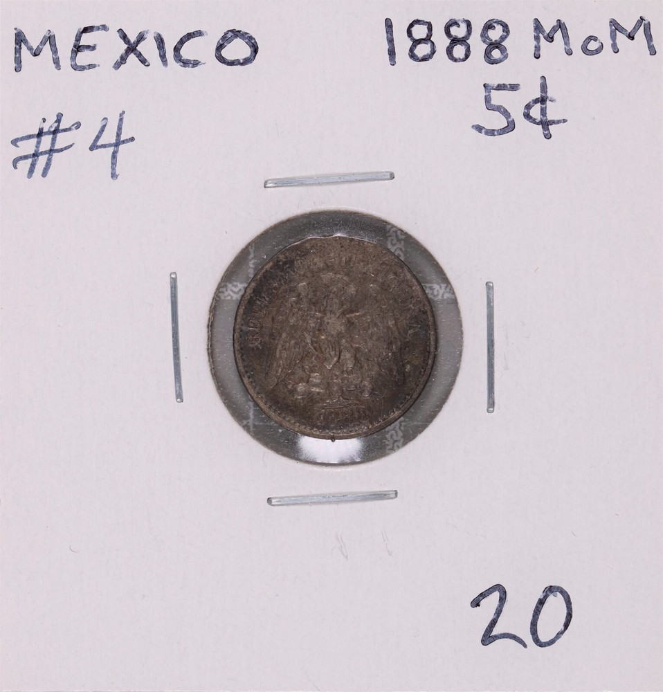 1888 MoM Mexico 5 Centavos #4