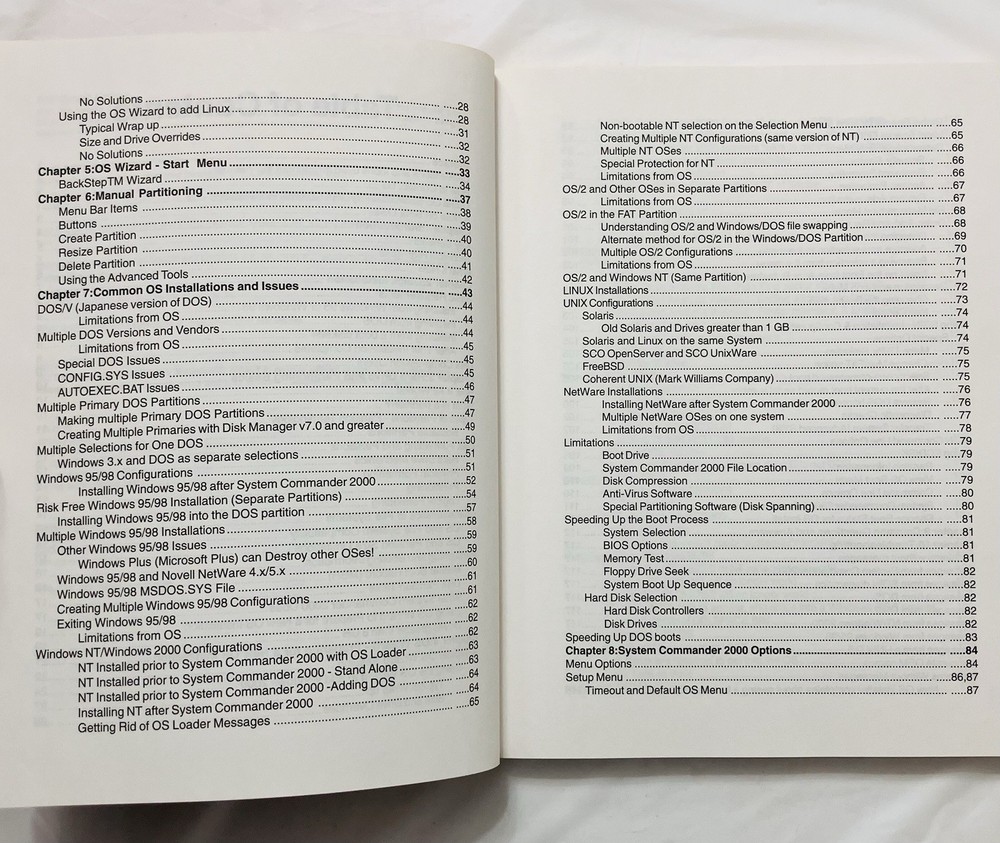 System Commander 2000 User Manual VCOM Partitioning Guide Windows Linux PB Vtg