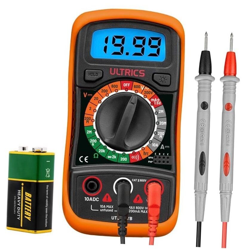 Voltmeter Ammeter Ohmmeter Circuit Checker with Backlight Digital Multimeter