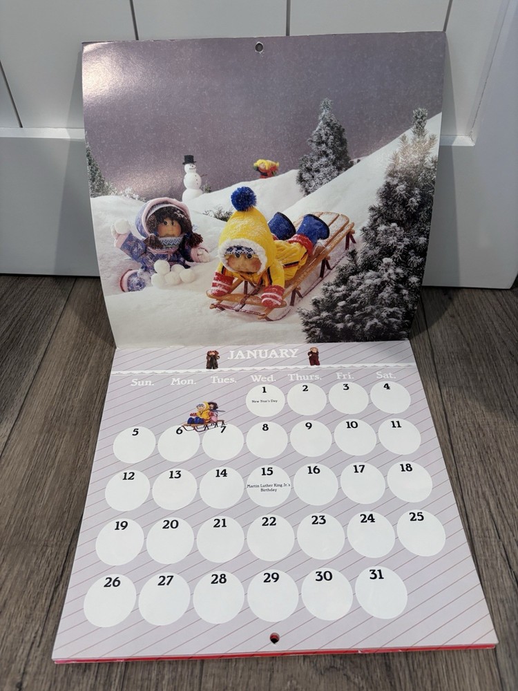 1986 cabbage patch kids calendar
