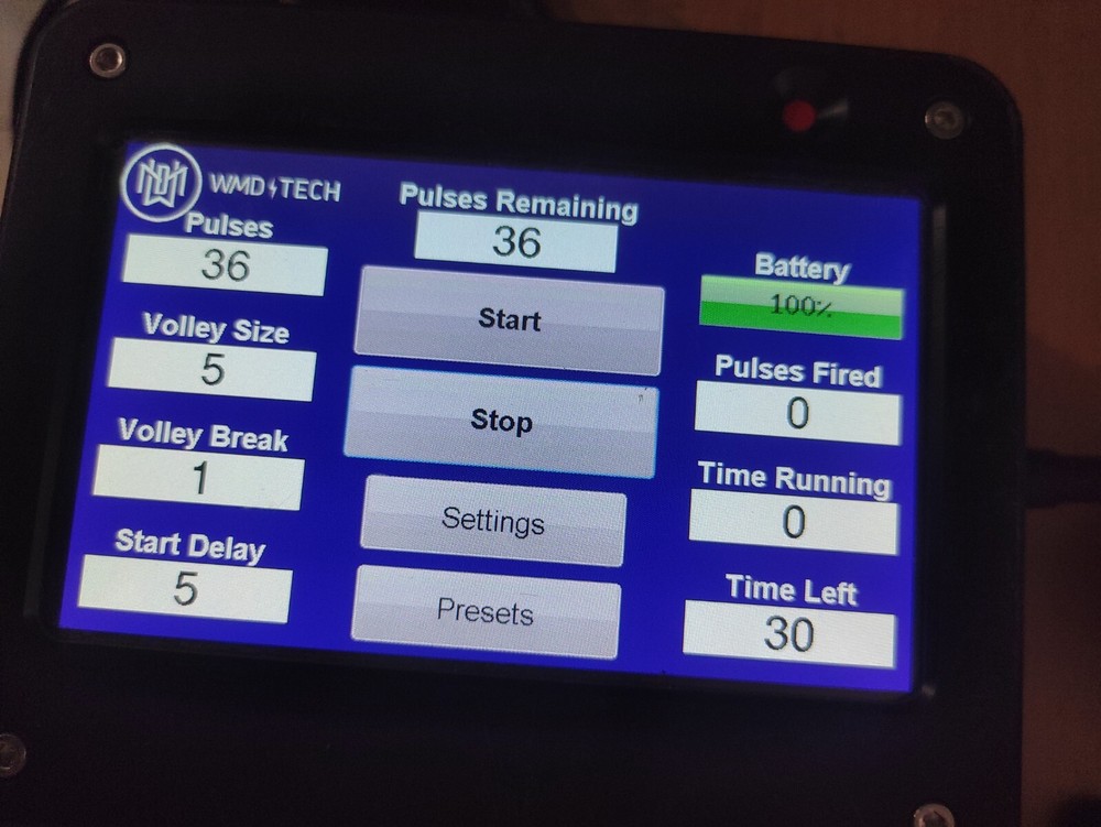WMDTECH pulses screen control Volley | FedEx or DHL