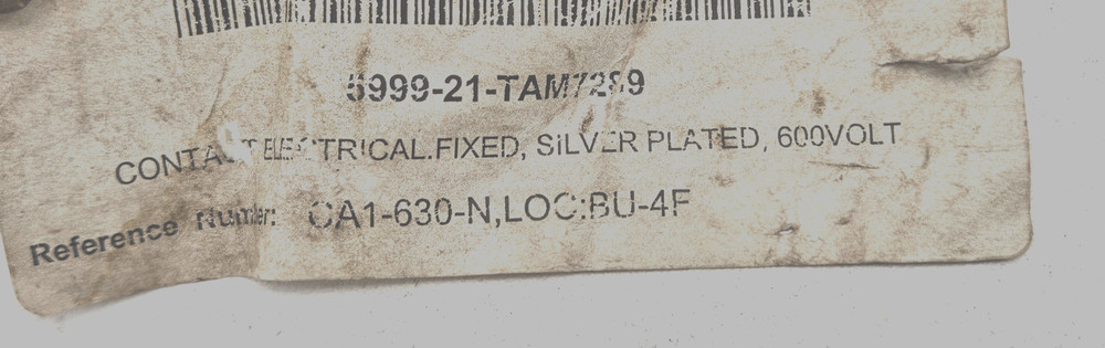 CA1-630-N Contact - Fixed - Silver Plated 600v