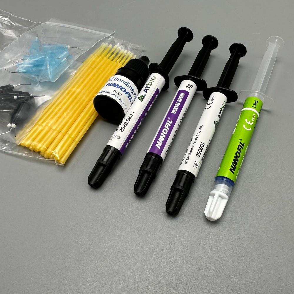 Dental Orthodontic Brackets Bonding Adhesive Braces Light Curing Kit
