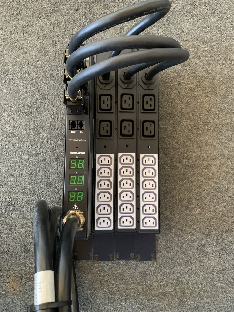 Server Technologies PDU, 3 phase with satellite units, Crypto mining PDU